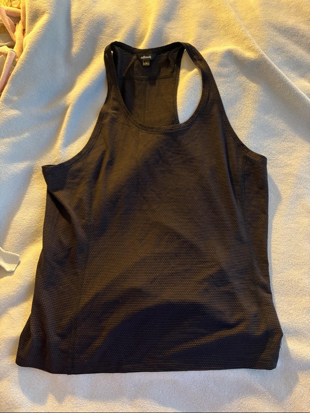 allbirds Black Racerback Tank Top